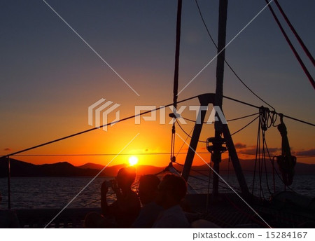 Beach summer sunset cruise champagne vacation vacation vacation sunset sunset 15284167
