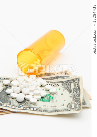Prescription drugs in the US and dollar banknotes 15284435
