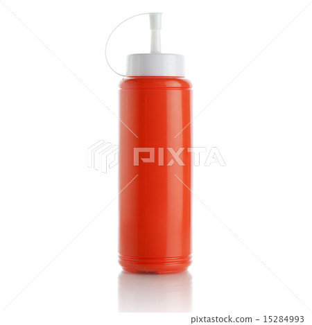 Bottle of sauce on a white background 15284993