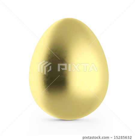 Realistic 3d gold egg. Realistic 3d gold egg. 15285632