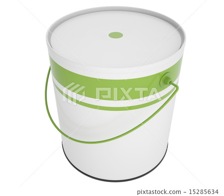 Full bank green paint isolated on white background Full bank green paint isolated on white background 15285634