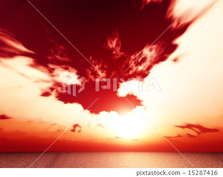 Wind and clouds with the sea 15287416