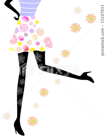 時尚女性剪影 時尚女性剪影 15287631