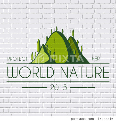 ecology hill colored logo or template white wall ecology hill colored logo or template white wall 15288216