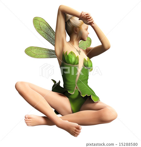 Fairy 3DCG illustration material to show aside 15288580