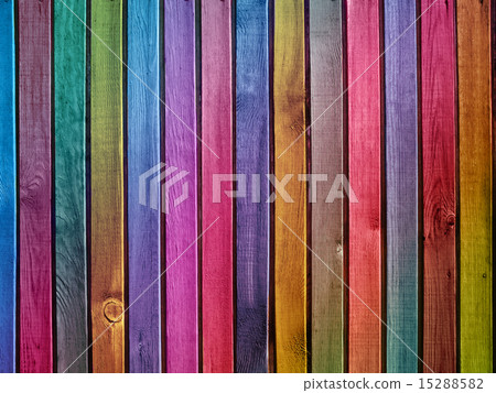 colorful wooden wall 15288582