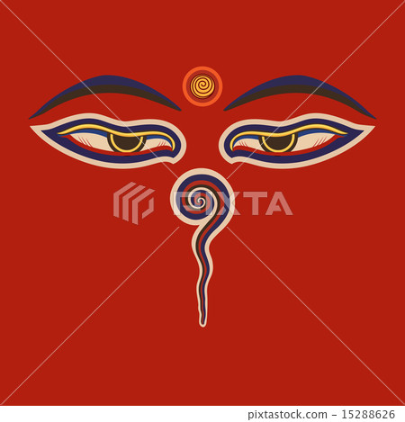 Buddha eyes  of the Nepal 15288626