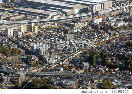 Aerial shot near Keikyu Foli-furo Station 15290405