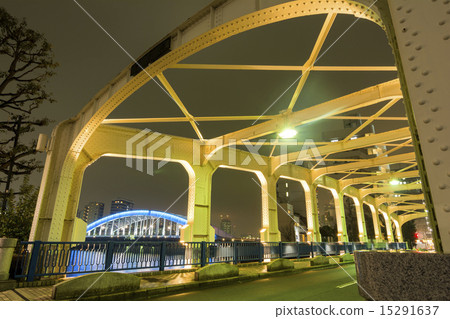 Toyohama橋樑與永久橋樑的夜視圖 15291637