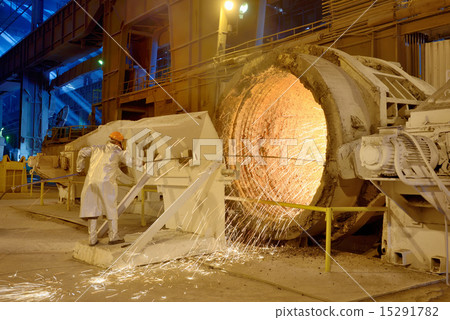 Clean Ladle of molten steel 15291782