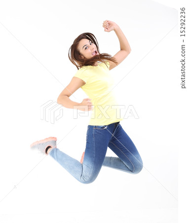 Female jump in the air 15292236