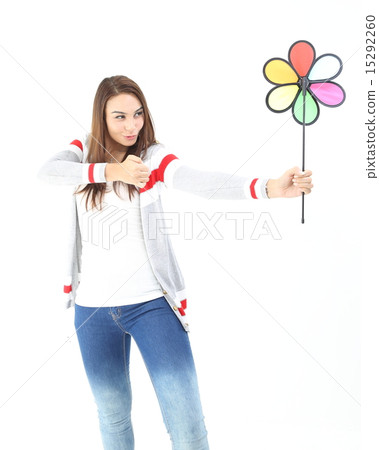 Female archer pose 15292260