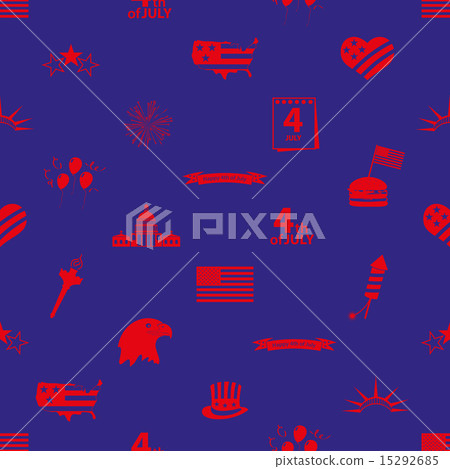 american independence day seamless pattern eps10 15292685