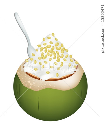 Coconut Ice Cream with Split Peas Coconut Ice Cream with Split Peas 15293471