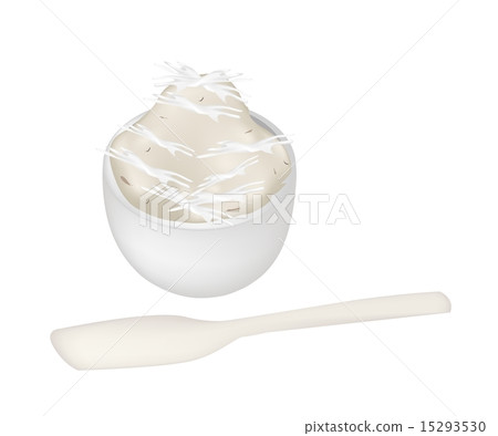 Thai Dessert of Banana Pudding in A Bowl Thai Dessert of Banana Pudding in A Bowl 15293530