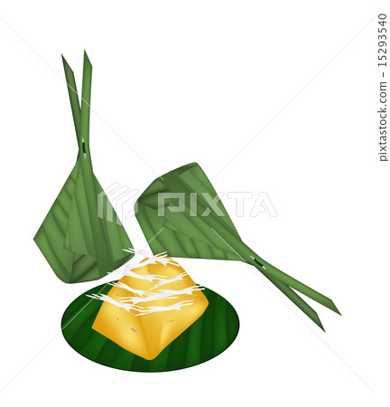 Toddy Palm Cake Wrap with Banana Leaves 15293540