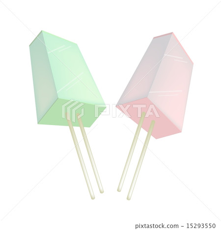 Two Flavored Popsicle Ice Creams 15293550