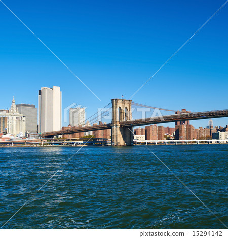 Lower Manhattan skyline view from Brooklyn Lower Manhattan skyline view from Brooklyn 15294142