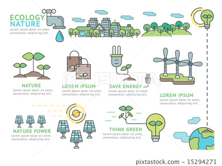 Set of Flat line icon & infographic design concept Set of Flat line icon & infographic design concept 15294271