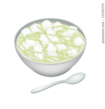 Delicious Green Rice Noodles in Coconut Milk Delicious Green Rice Noodles in Coconut Milk 15294379