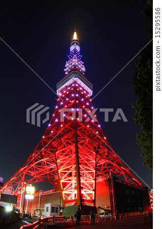 Tokyo Tower President Obama Japan Stars and Stripes Flag diamond veil 15295586