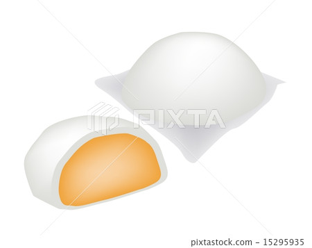 Chinese Steamed Bun and Sweet Creamy Stuff 15295935