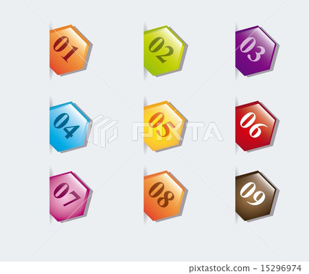 labels with numbers over gray background vector illustration labels with numbers over gray background vector illustration 15296974