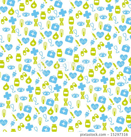 medical icons over white background vector illustration 15297316