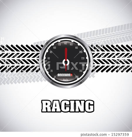 tire tracks over beige background vector illustration 15297359