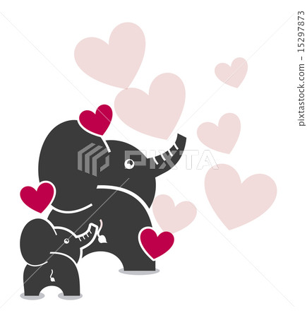 elephants design over white background vector illustration 15297873