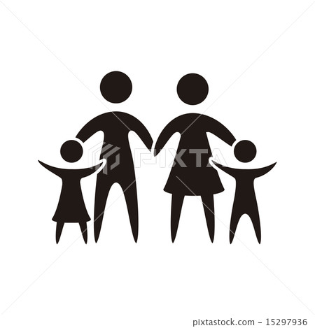family icon over white background vector illustration family icon over white background vector illustration 15297936