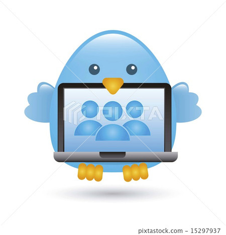 blue bird over white background vector illustration blue bird over white background vector illustration 15297937