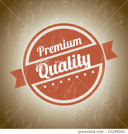 premium quality over beige background vector illustration premium quality over beige background vector illustration 15298042