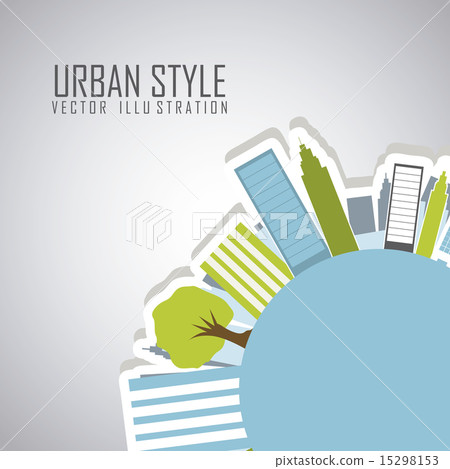 urban style over gray background vector... - Stock Illustration ...