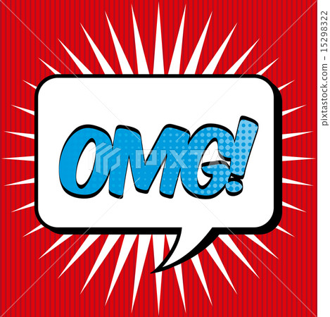 comic icon over red background vector illustration 15298322