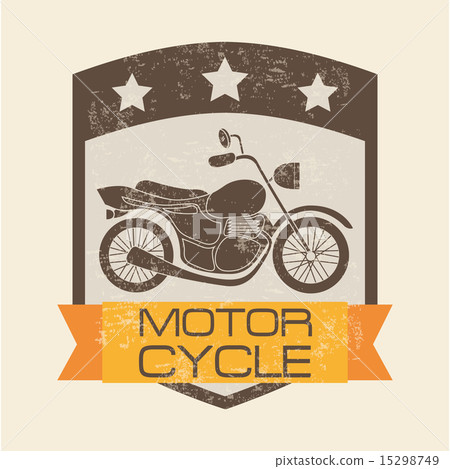 motorcycle design over pink background vector illustration 15298749