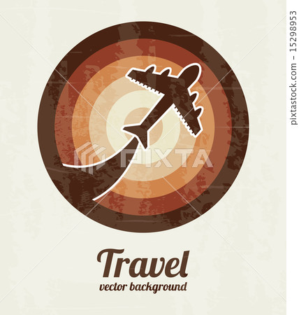 travel and plane over vintage background vector illustration travel and plane over vintage background vector illustration 15298953