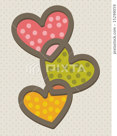 valentines day card over beige background vector illustration valentines day card over beige background vector illustration 15299059