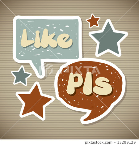 express icons over vintage background vector illustration 15299129