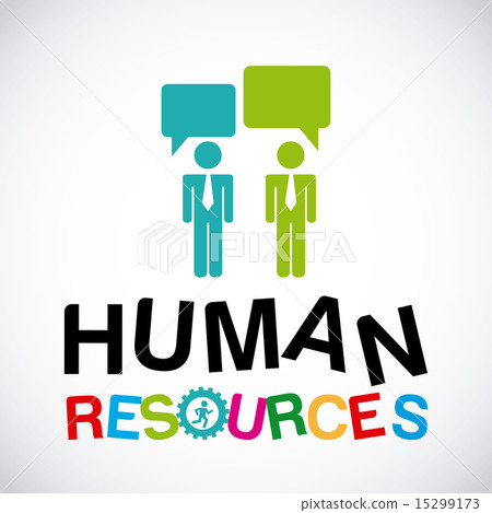 human resources over gray background vector illustration 15299173
