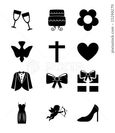 wedding icons over white backgroud vector illustration wedding icons over white backgroud vector illustration 15299270