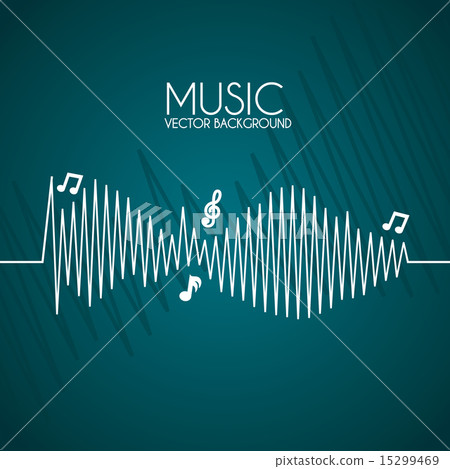 music design over blue background vector... - Stock Illustration ...