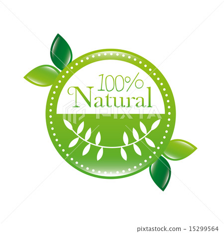 organic label over white background vector illustration 15299564