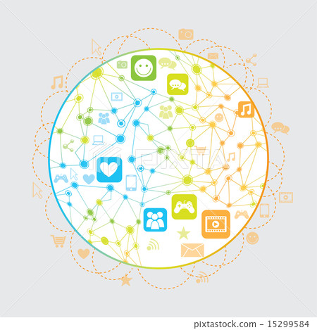 connectivity design over white background vector illustration 15299584