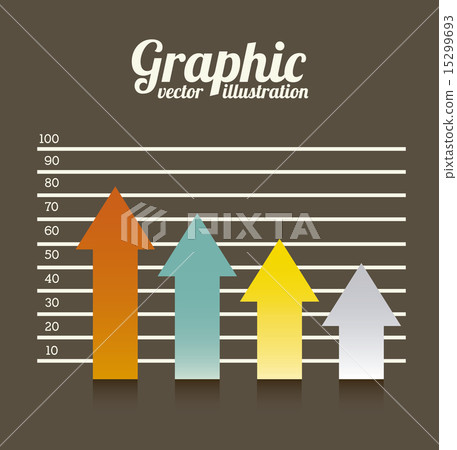 arrows graphics over brown background vector illustration 15299693