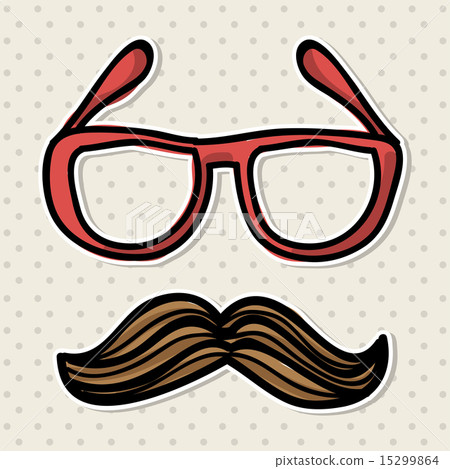hipster design over dotted background vector illustration 15299864