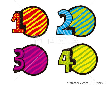 numbers drawing over white background vector... - Stock Illustration ...