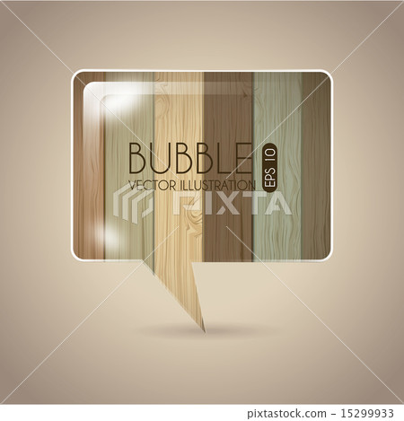 bubble design over wooden background vector illustration bubble design over wooden background vector illustration 15299933