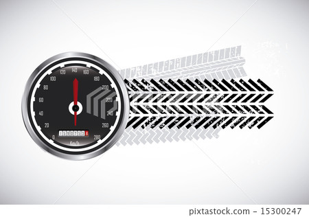 tire tracks over beige background vector illustration 15300247