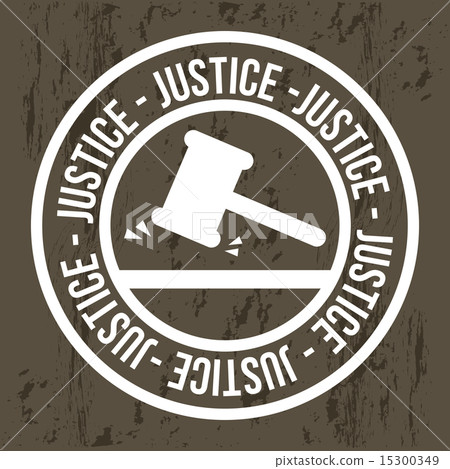 justice seal over brown background vector illustration justice seal over brown background vector illustration 15300349